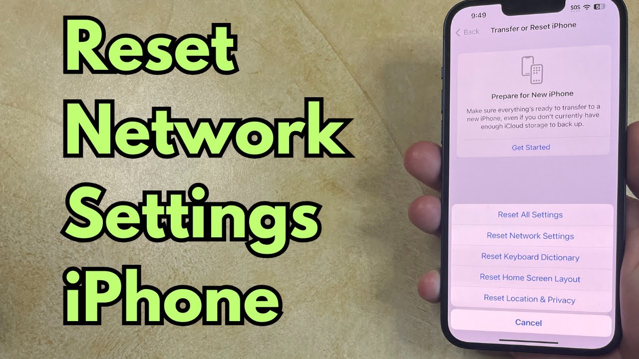 Как сбросить настройки сети на iPhone