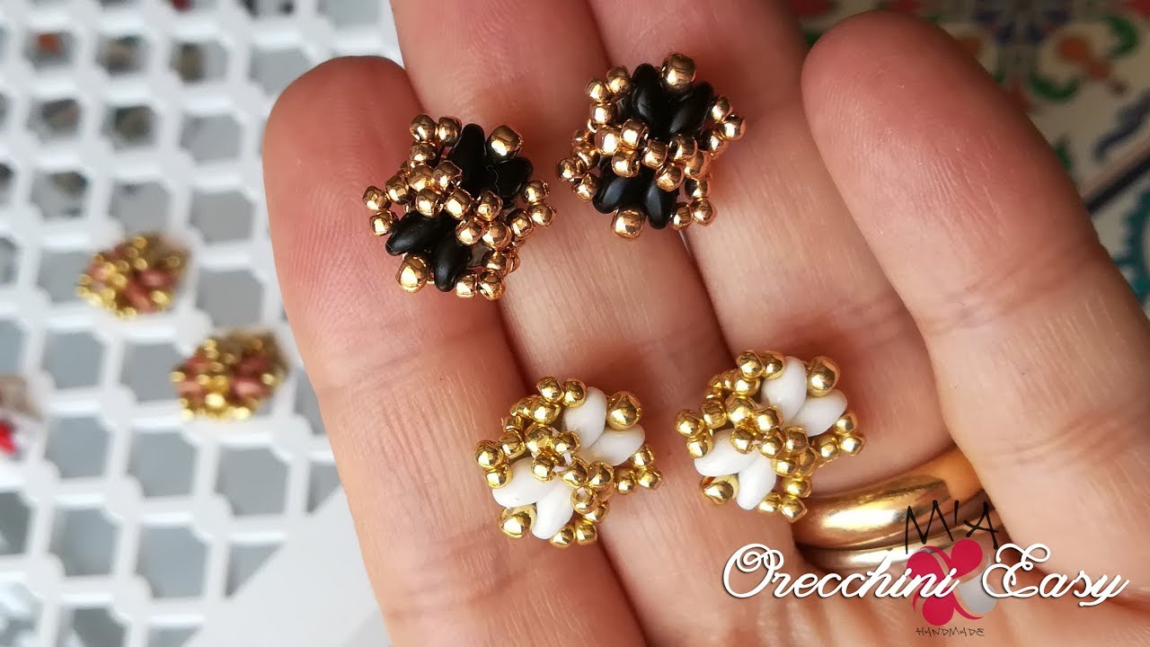 Tutorial Orecchini Easy - Rocaille e Superduo