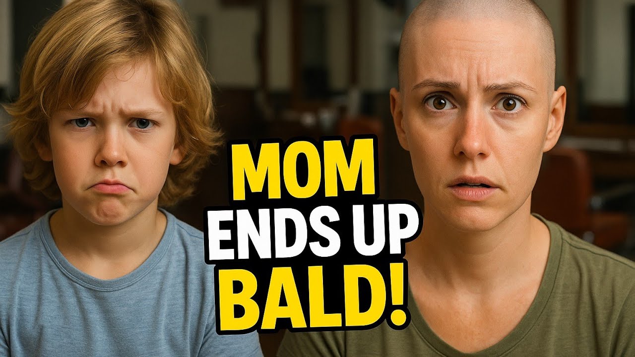 Mom Takes Sons for Summer Haircuts Ends Up Bald Herself | Shocking Barber Story