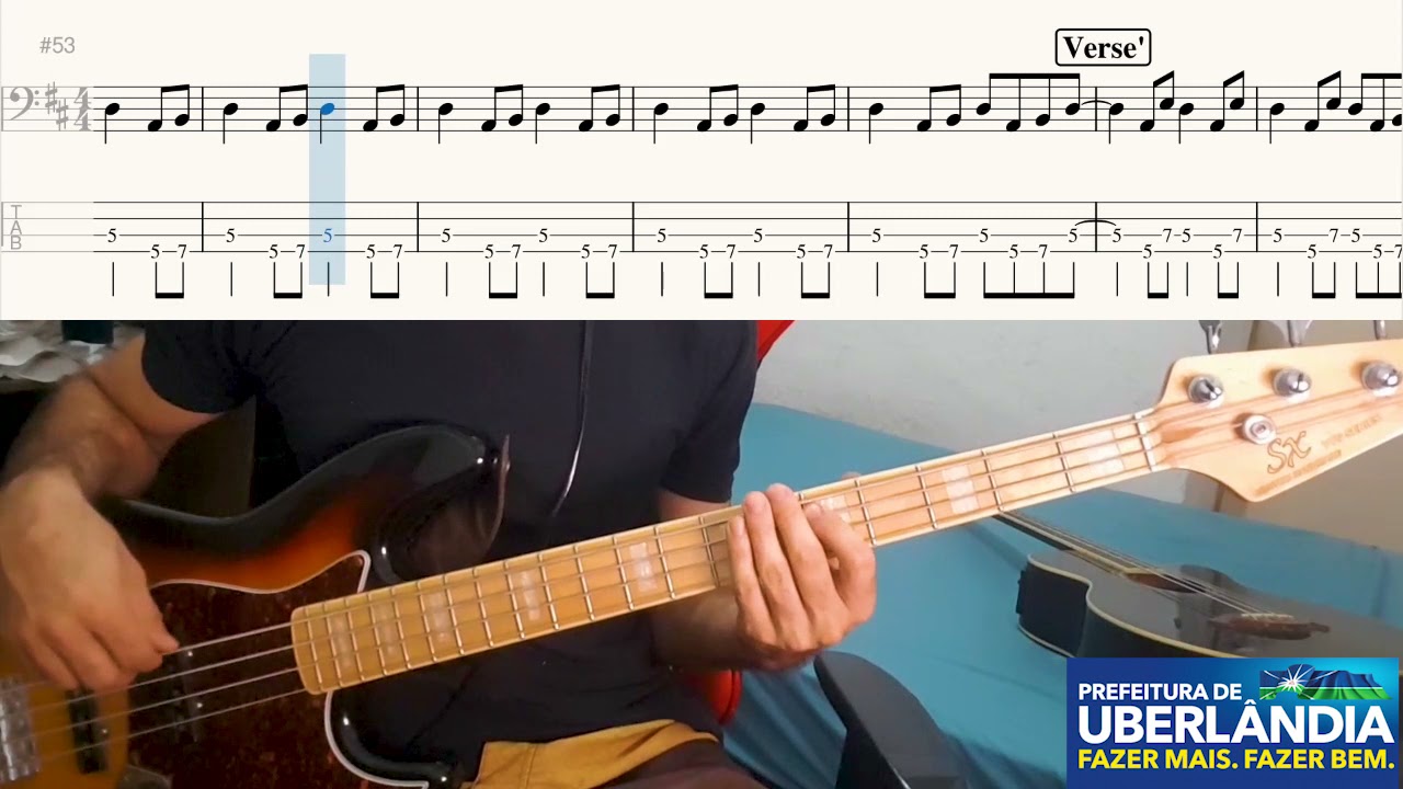Gilberto Gil - Toda Menina Baiana (Bass Cover w TABS)