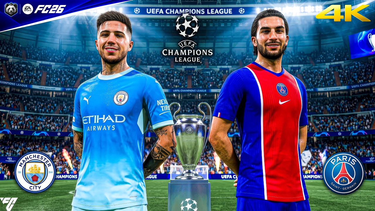 FC 26 &mdash; Манчестер Сити против ПСЖ &mdash; Лига чемпионов УЕФА 26/27, полный матч | PS5&trade; Pro [4K60]