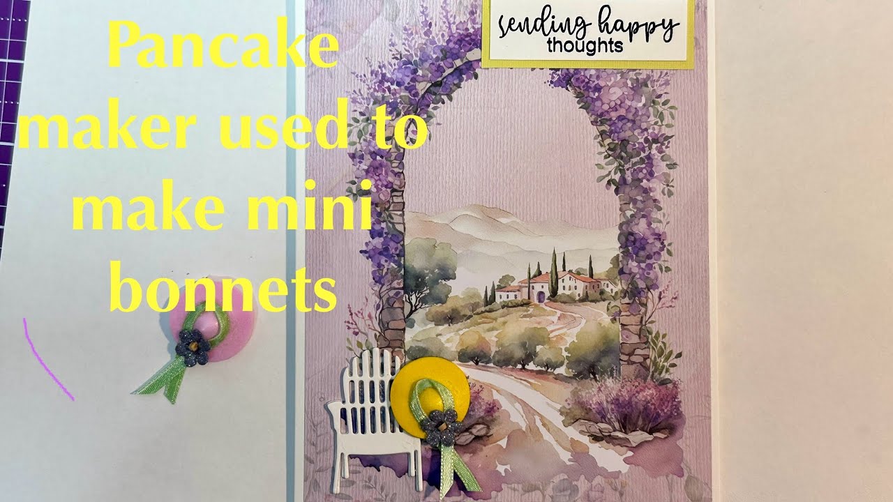 Pancake maker used to make bonnets and stamp by me Ethereal love kit