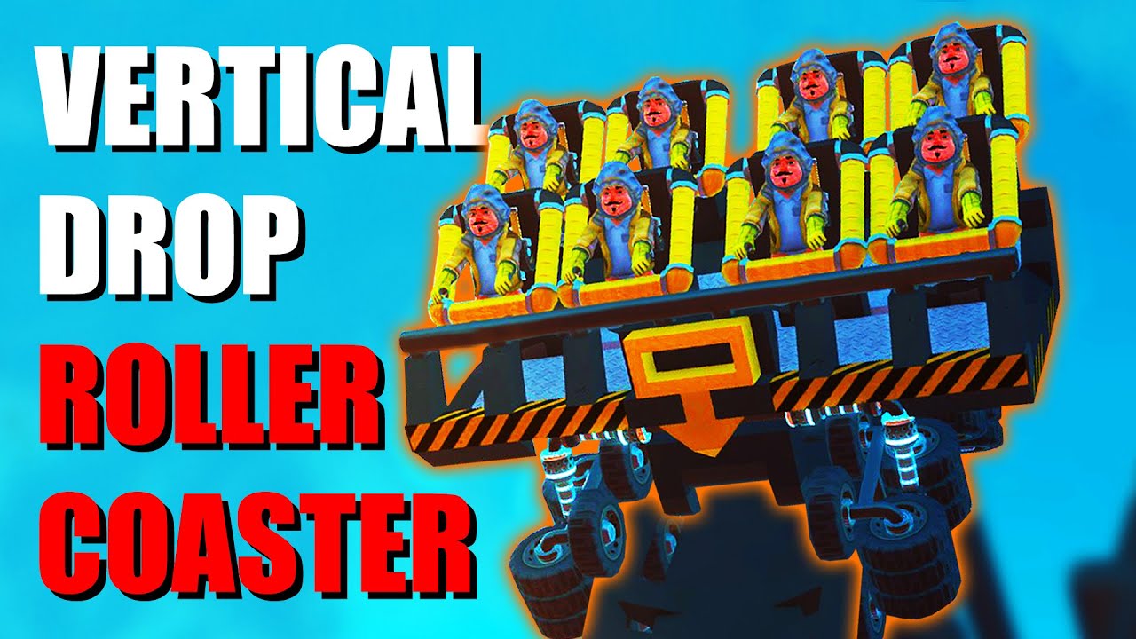 We Built a Dive Coaster in Scrap Mechanic!