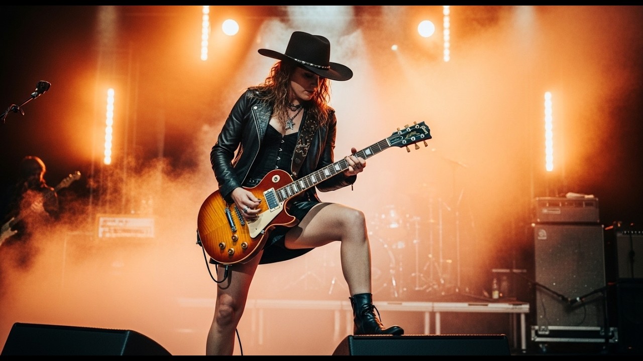 Amy Winehouse, Janis Joplin, ZZ Top, Led Zeppelin Power Blues Rock Guitar Riffs with Lady Vocals