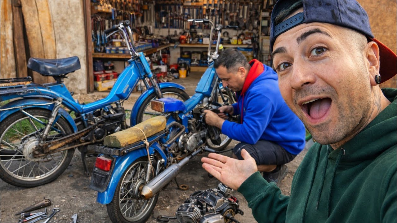 Am readus la viață 2 MOBRE de 50cc cu pedale! 😱 Reparație completă în garaj