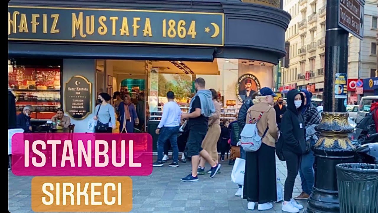 Istanbul Sirkeci Walking Tour | 4k UHD 60fps
