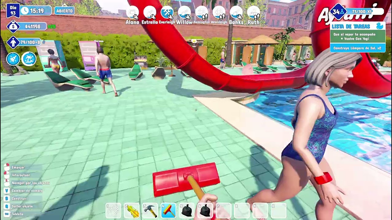 Waterpark a poner lámparas,,,,,