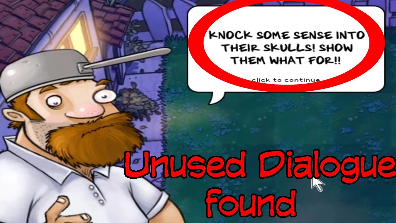 Plants vs Zombies: Unused Crazy Dave dialogue found