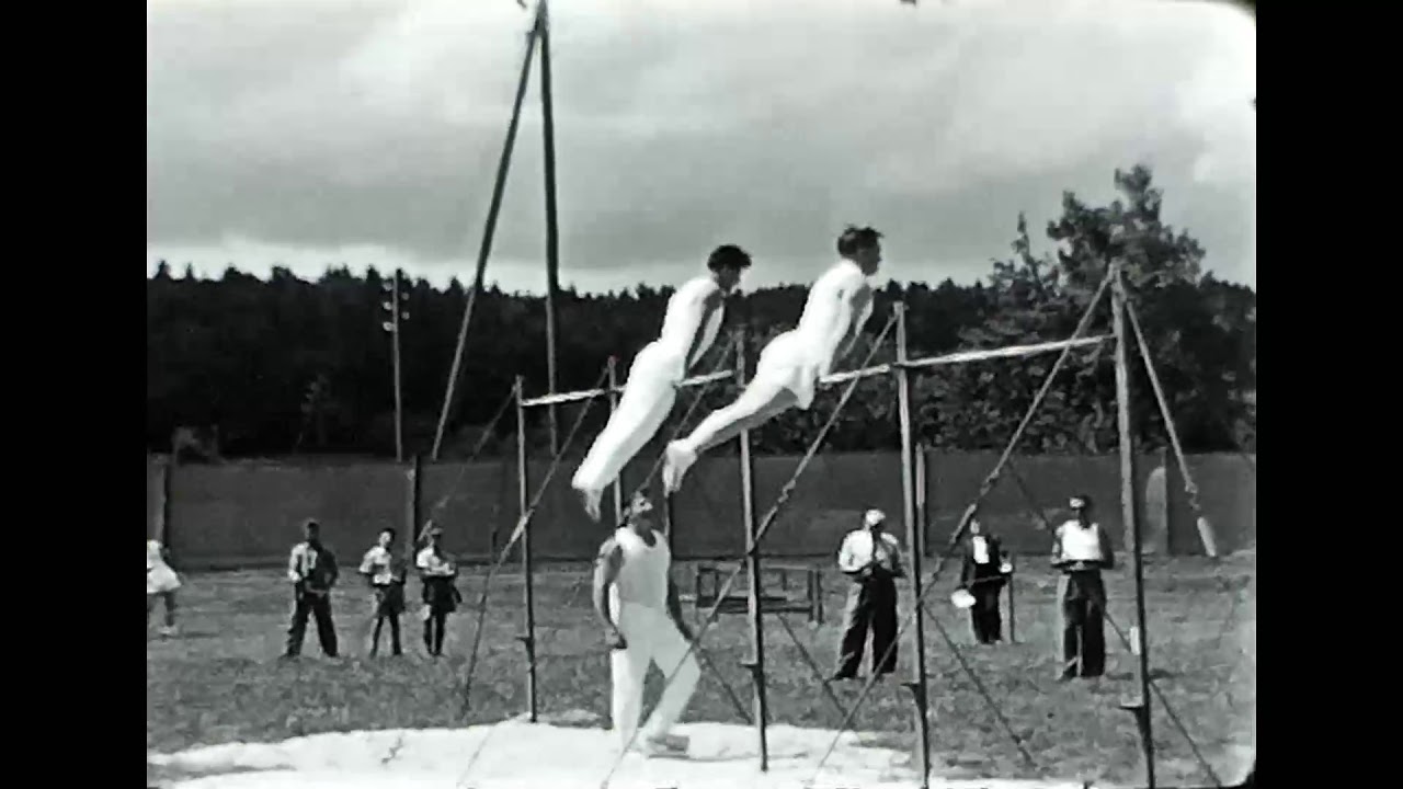 Historischer Normal-8 Stummfilm: Kreisturnfest Fahrwangen 1956