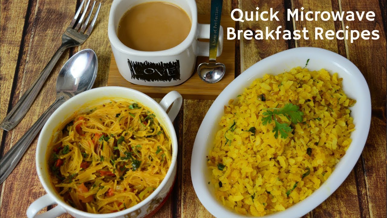 Poha in Microwave | Vermicelli Upma in Microwave | Microwave Breakfast Recipes | Urban Rasoi