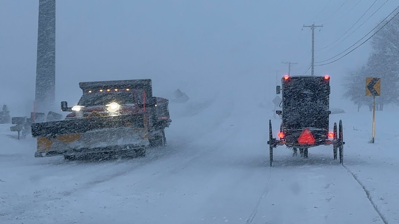 🔴 PA Winter Storm Warning - Live Storm Chaser - Pennsylvania Storm Chasing IRL