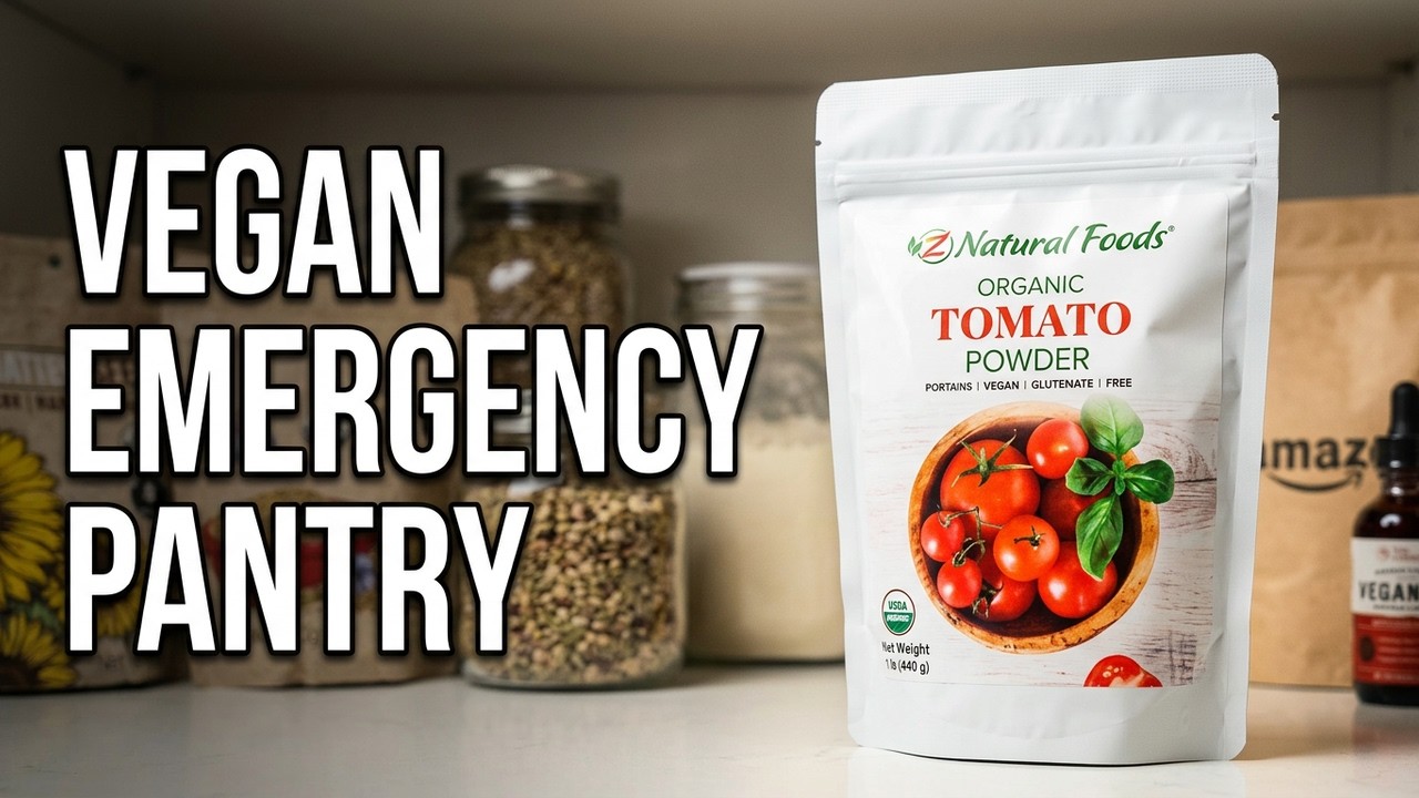 20 Best PLANT BASED Emergency Foods for Pantry | Amazon Vegan Grocery Haul