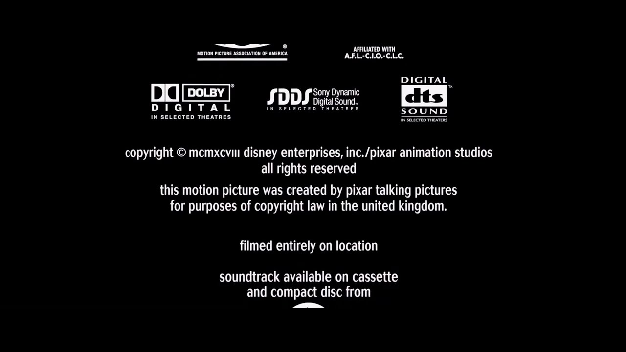 Buena Vista Pictures Distribution/Walt Disney Pictures/Pixar (1998, alternate)