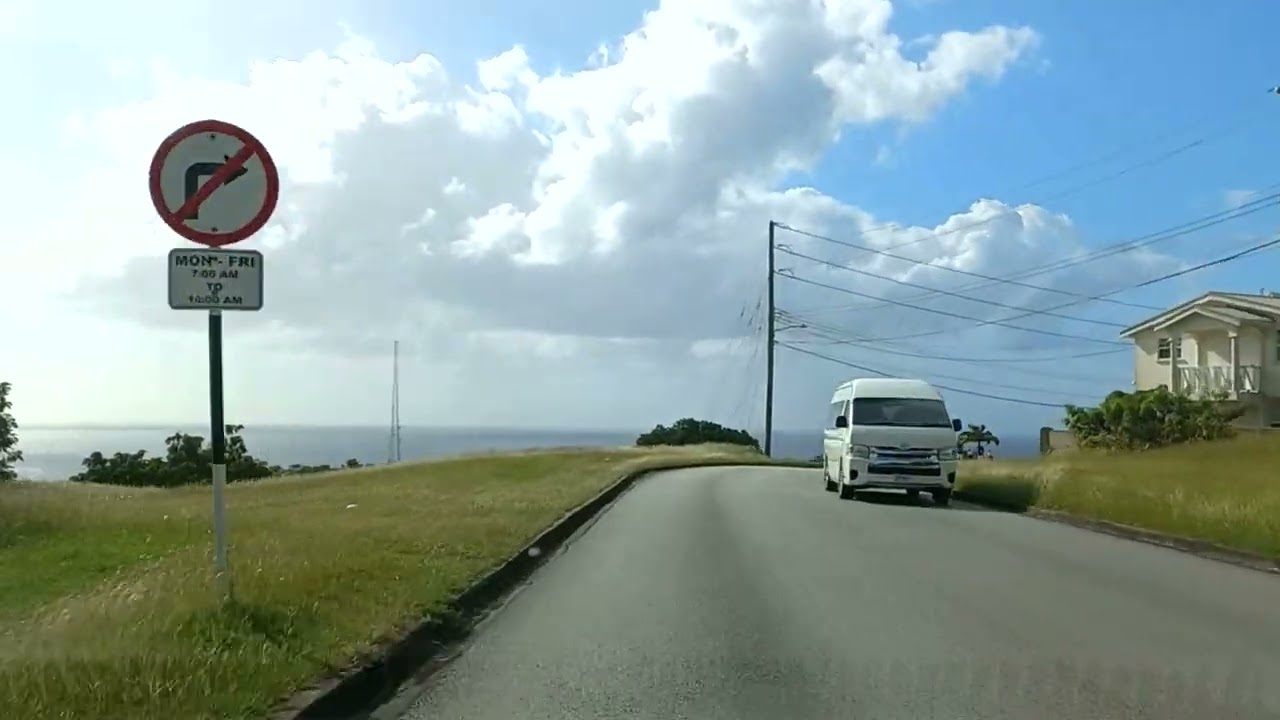 Driving in Barbados - Bridgefield, Warrens and Wanstead.