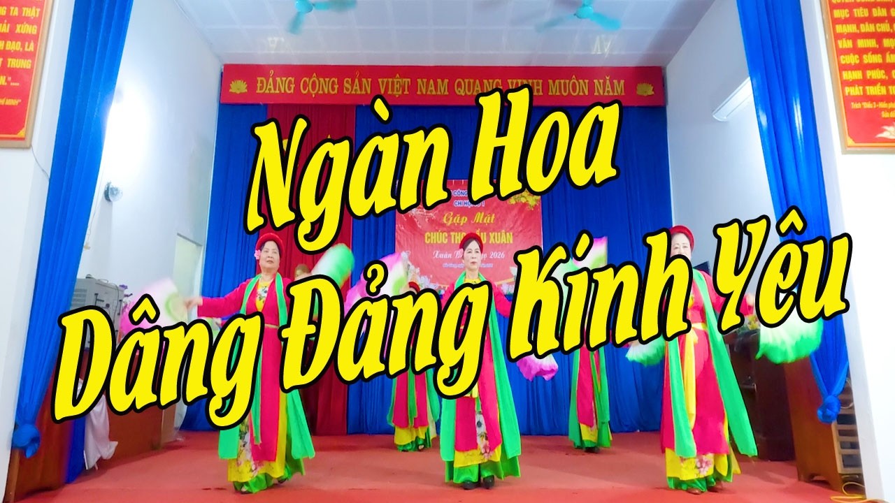 Ngàn Hoa Dâng Đảng Kính Yêu - Học Nhảy Dân Vũ | Bắc Giang Quê Tôi