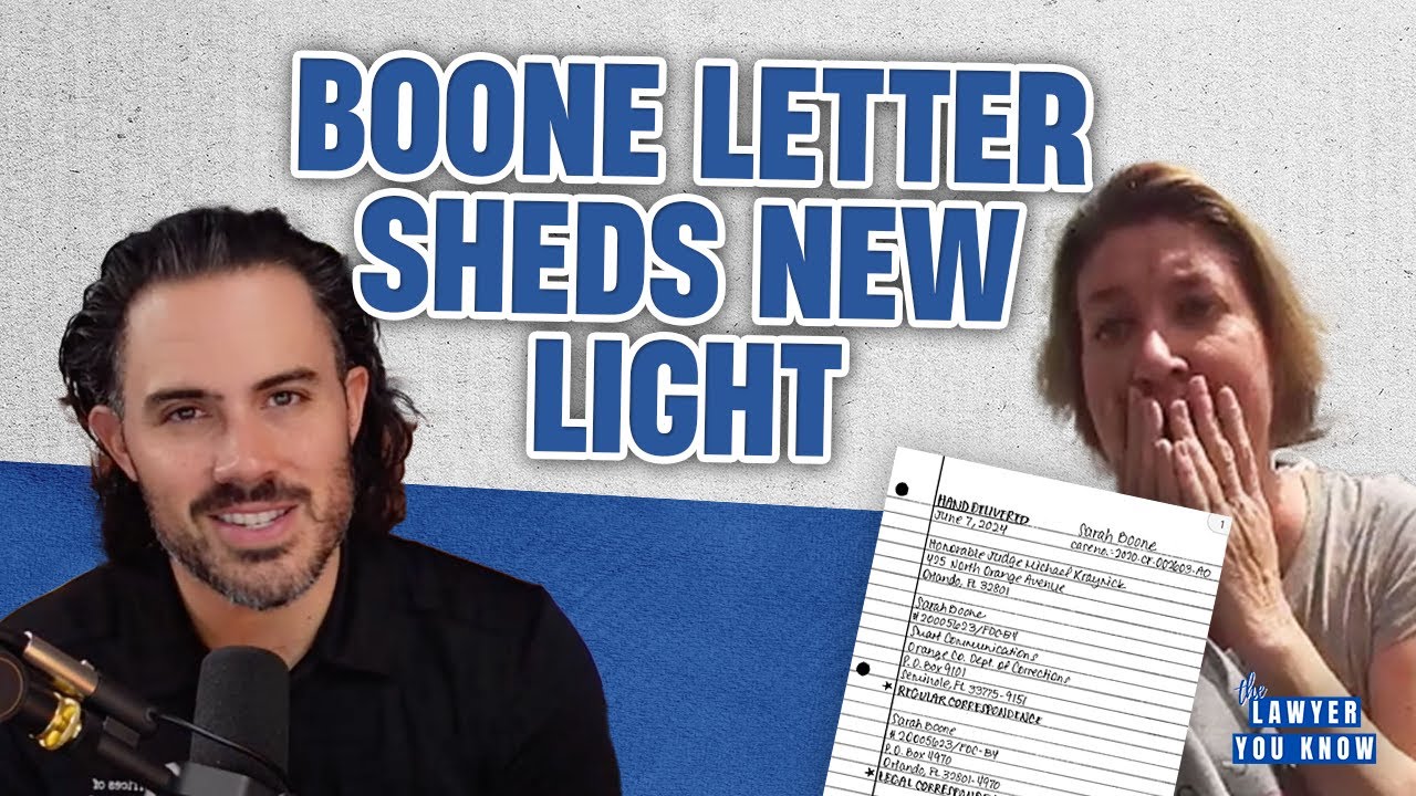 Real Lawyer Reacts: ANOTHER Sarah Boone Letter - She WILL NOT Represent Herself