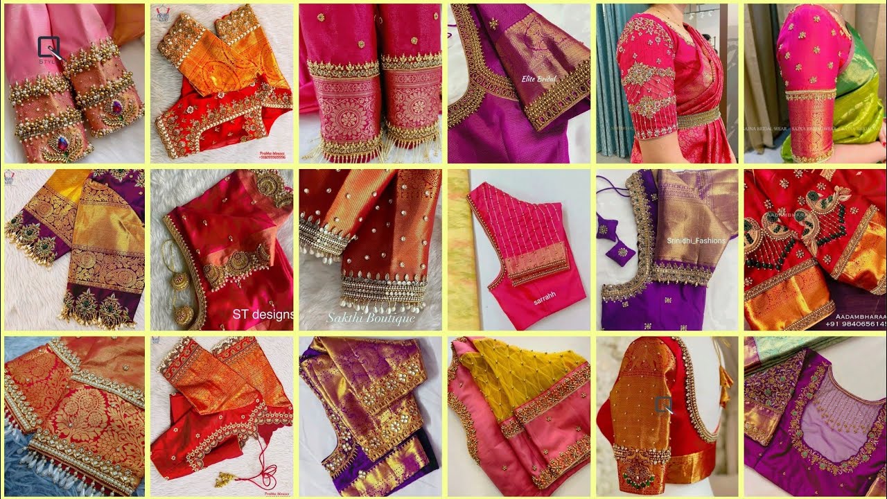 50 Stunning Bridal Blouse Designs | Latest Maggam Work Blouse Design | bridal blouse designs