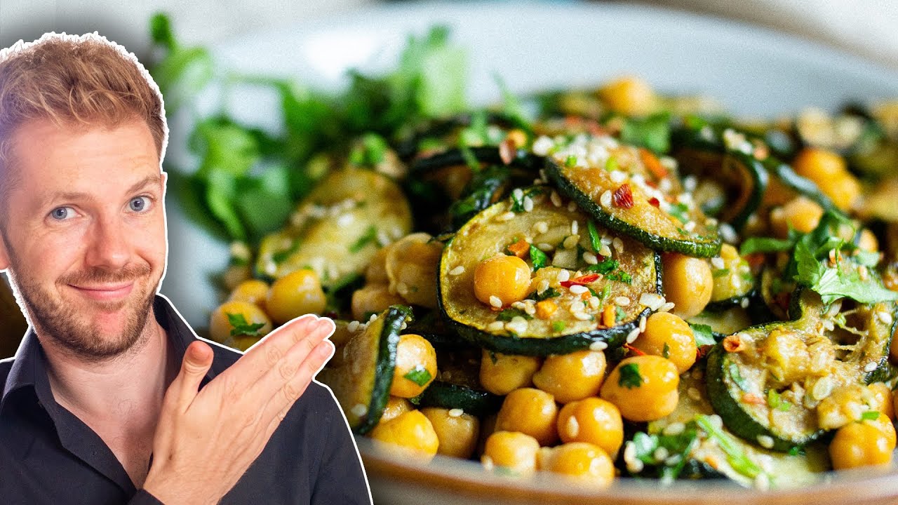 Schnelle Zucchini Kichererbsen Pfanne unter 5€