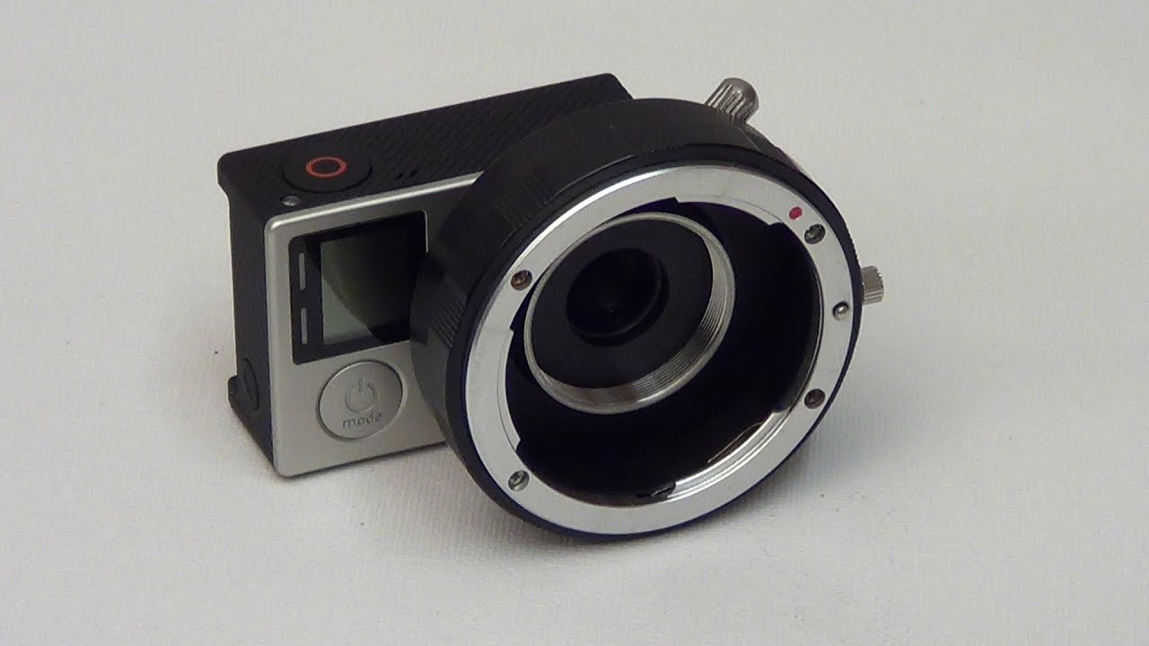 GoPro 3 / 4for lens SRL Nikon, Canon, Pentax K, Leica R, Olympus, Sony