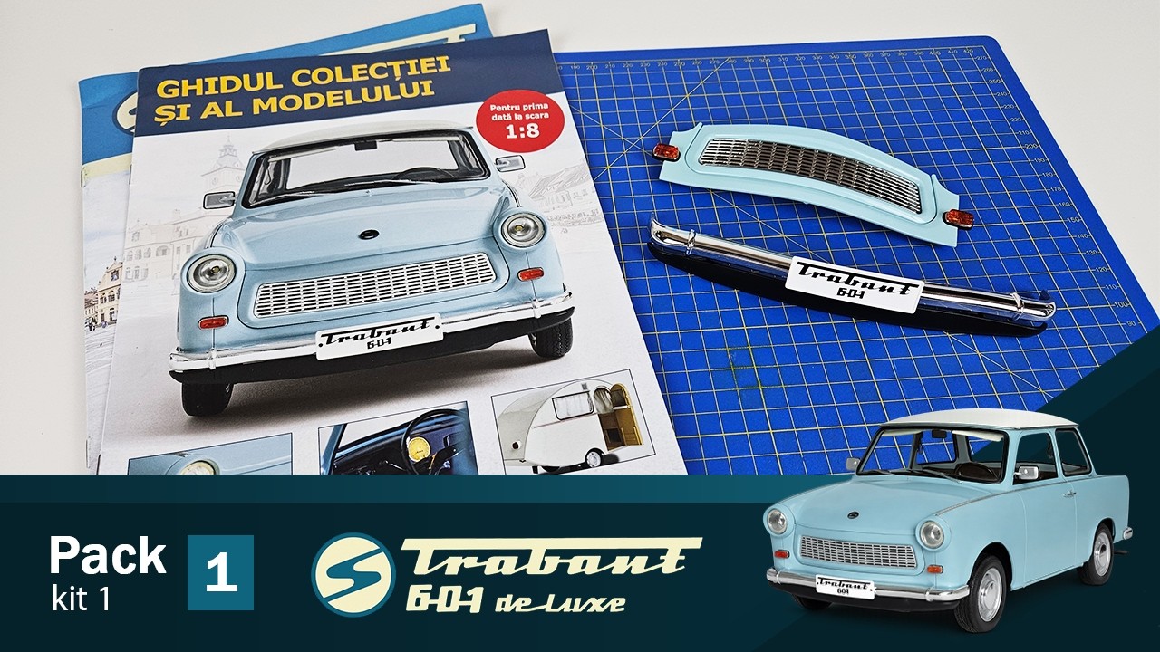 Build the 1:8 scale Trabant 601 deLuxe - kit 1 (pack 01) Hachette