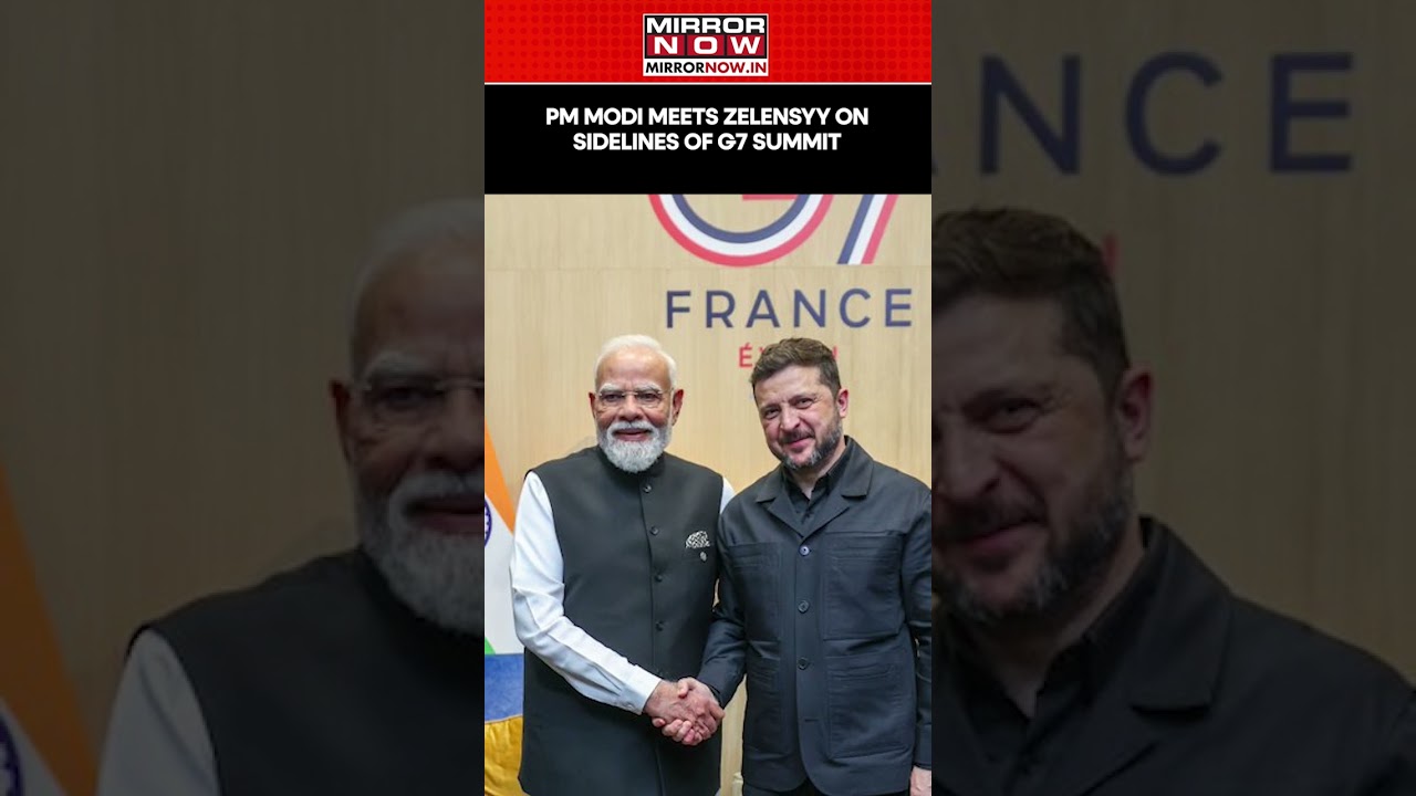 PM Modi Meets Ukrainian President Zelenskyy On The Sidelines Of G7 Summit In France