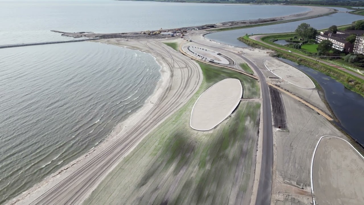 Drone's View: The Latest Update on Hoorn City Beach october 8 2023