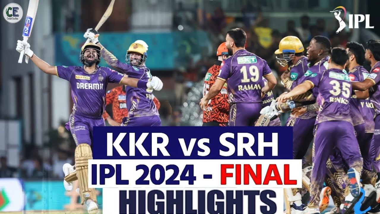 IPL 2024 FINAL HIGHLIGHTS | KKR vs SRH 2024 | SRH vs KKR 2024