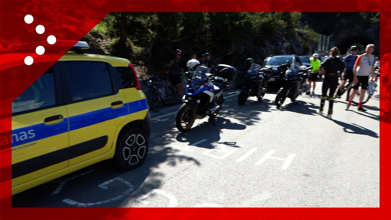 Passo dello Stelvio: questa mattina tanti ciclisti in coda per la riapertura