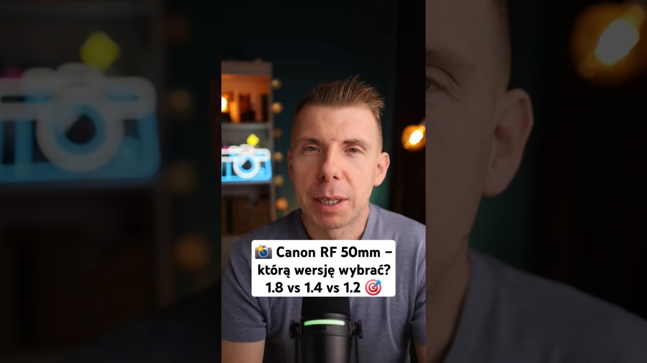 Canon RF 50mm F1.8, F1.4 czy F1.2 &ndash; kt&oacute;ry wybrać? | Jacek Sierżyński #shorts