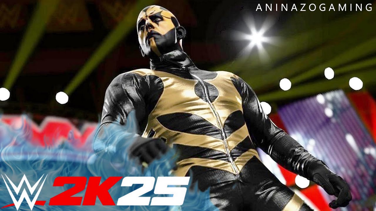 GOLDUST - Полный выход и приемы с графикой и костюмами - Демонстрация модов для WWE 2K25