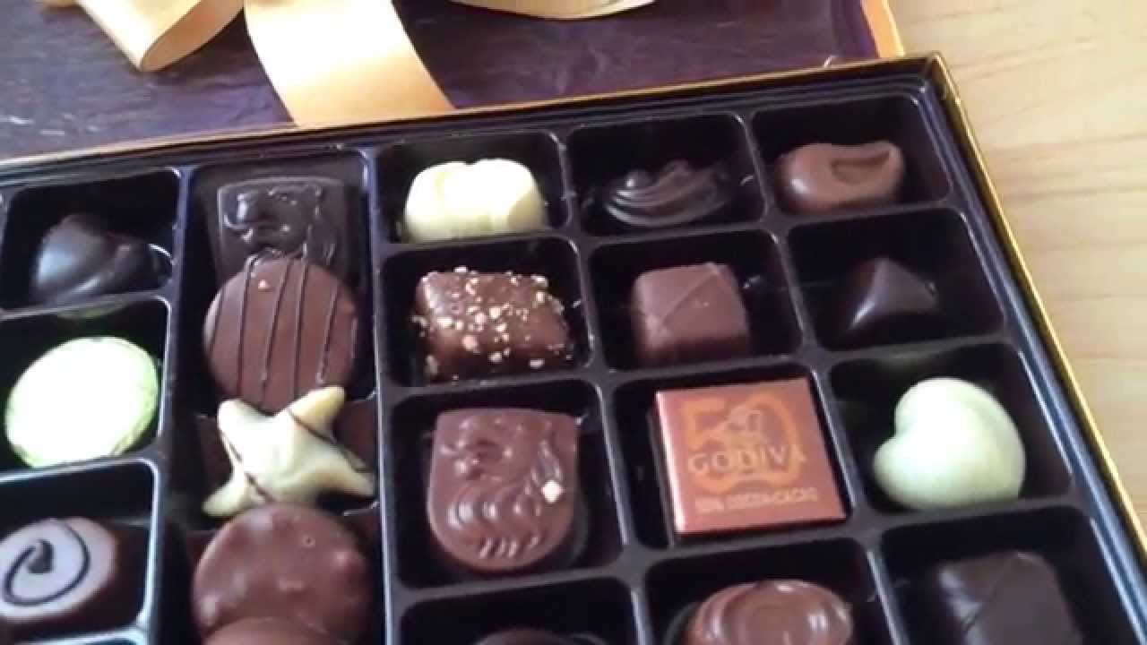 Godiva Gold Box 36 Belgium Chocolates Unboxing 3-19-15