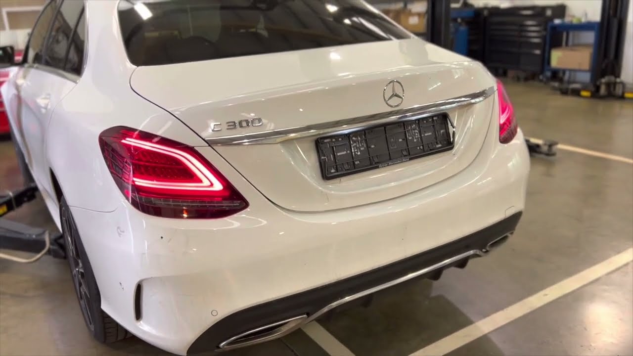 Mercedes C-Class (W205) how to remove the rear bumper