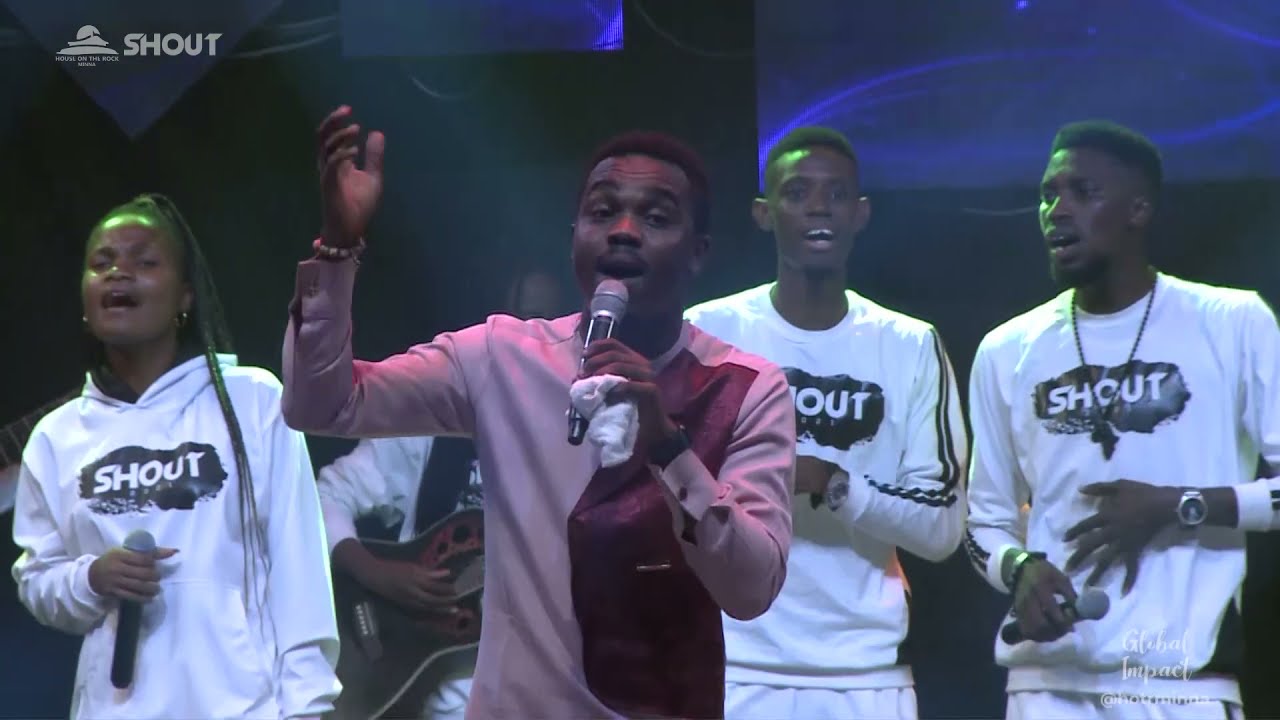 Philip Adzale ministers at SHOUT'21 with Apostle Peterock Sadiq and Apostle Joshua Selman