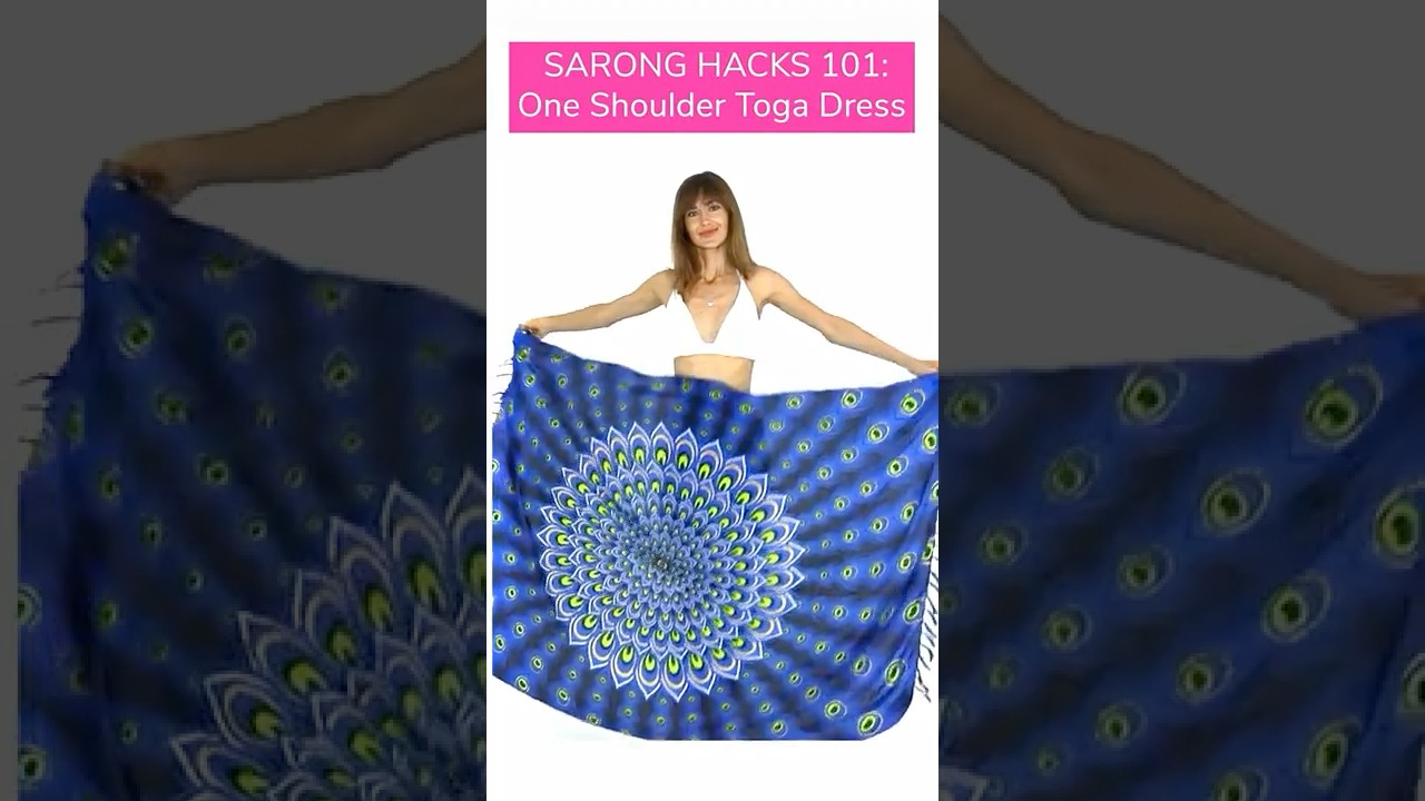 Sarong Styling Hack: One-Shoulder Toga Dress