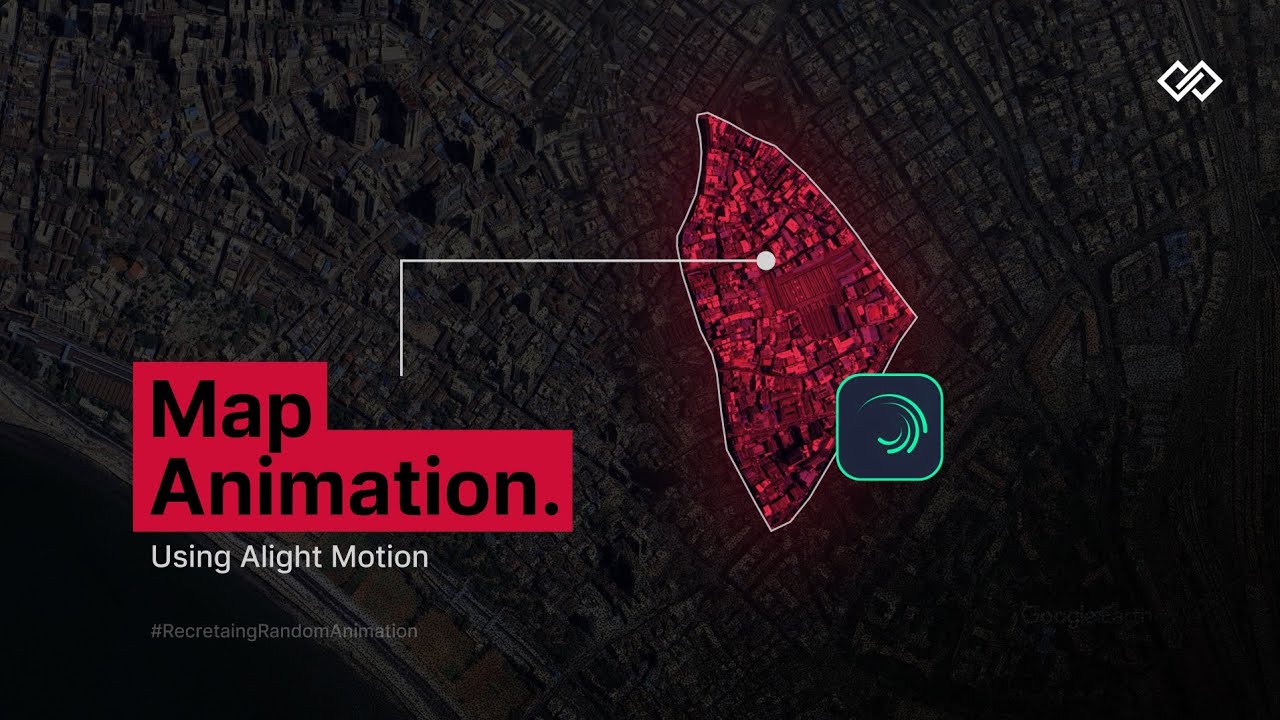 Map animation tutorial using alight motion | #RecreatingRandomAnimation