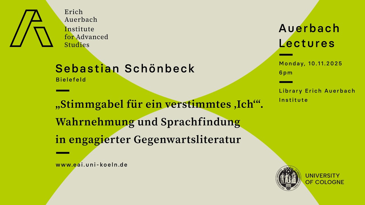 Sebastian Schönbeck (Bielefeld): Wahrnehmung und Sprachfindung in engagierter Gegenwartsliteratur