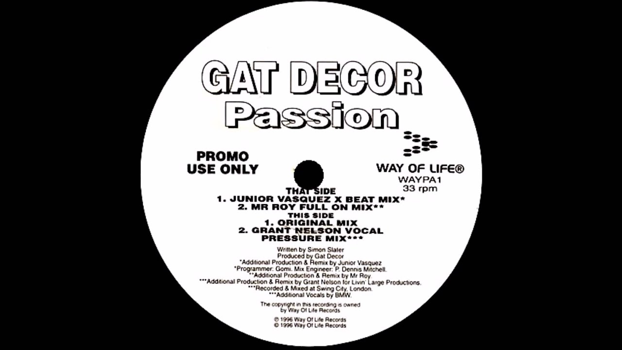 GAT DECOR - Passion (Mr Roys Full On Mix) HQwav