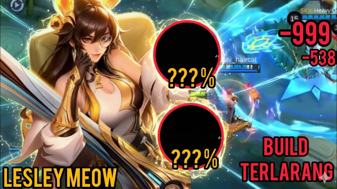 "FIX NO COUNTER! BUILD LESLEY 'GOLDEN MEOW' TERKUAK - SATU TEMBAK 10.000 DAMAGE!"