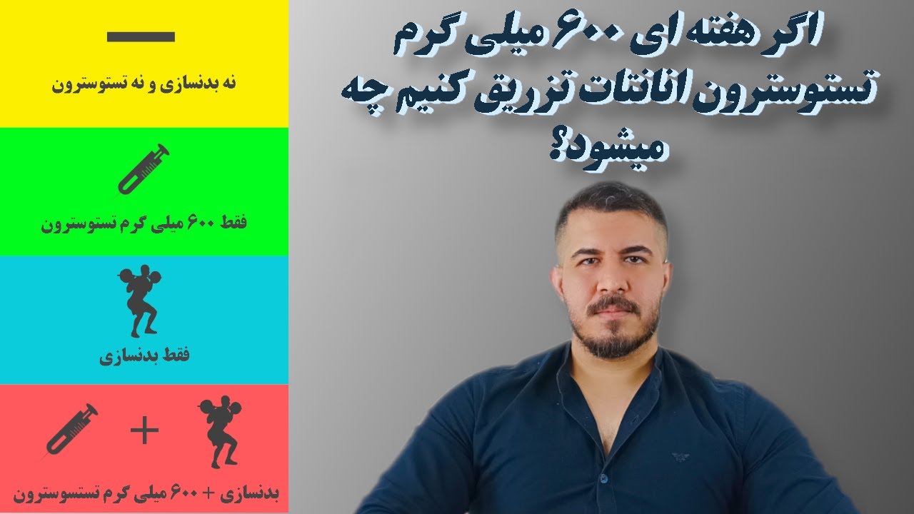 بررسی نتایج و عوارض ۶۰۰ میلی گرم تستوسترون انانتات در هفته