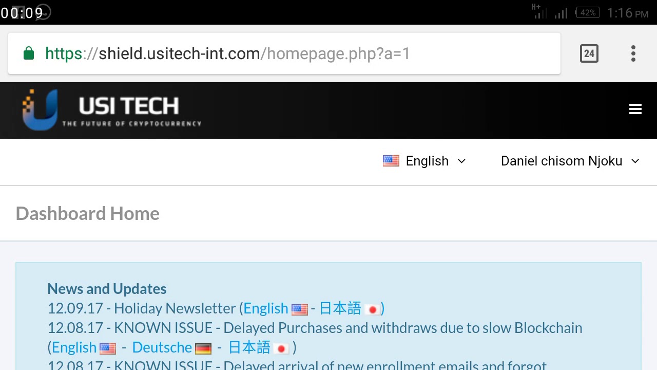 USI TECH - How to buy btc package , Rebuy and btc package calculator in usi tech