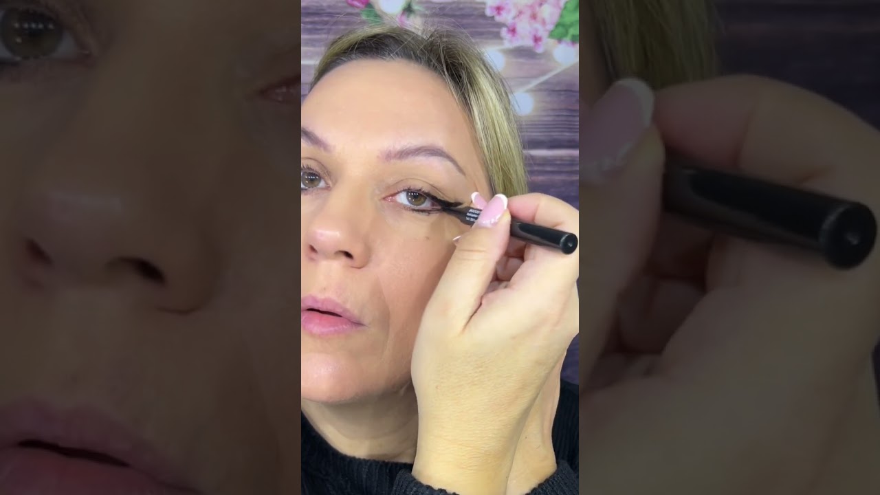 Technique du liner paupières tombantes 