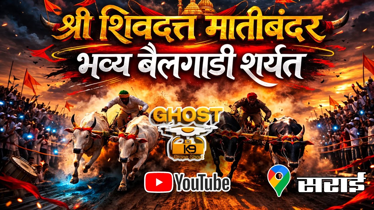 इतकी तुफान बैलगाडी शर्यत कधी पाहिली नाही 🔥 | श्री शिवदत्त मातीबंदर Full Race 2026