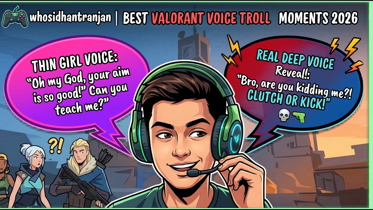 🔴whosidhantranjan | Best Valorant Voice Troll Moments 2026