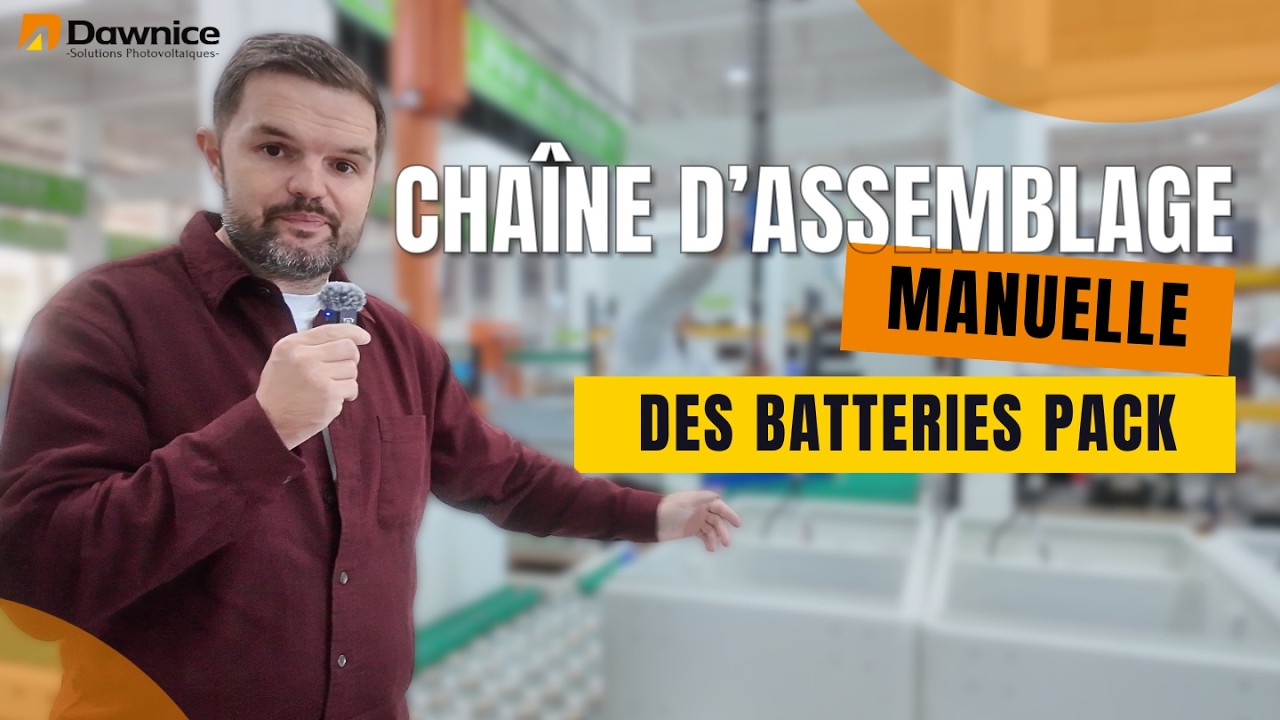 Fabrication des batteries : chaîne d’assemblage manuelle en usine