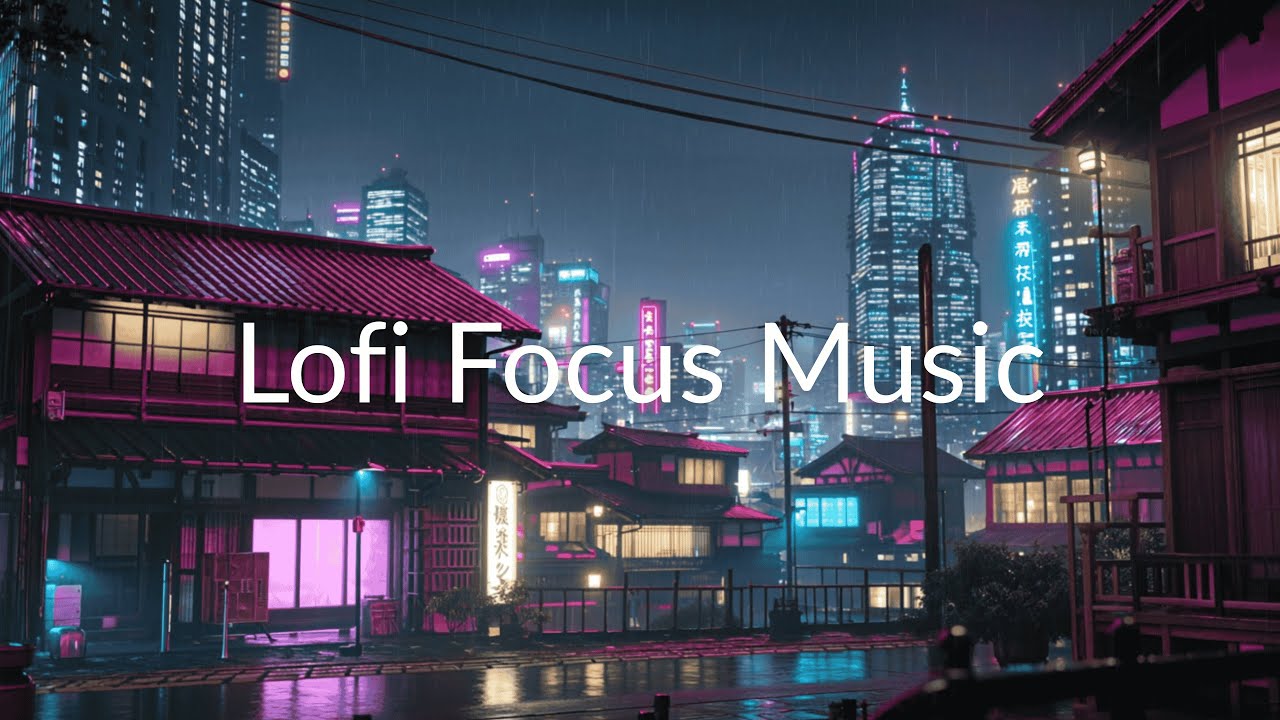 Rainy Cyberpunk Japan Lofi Streets 4K