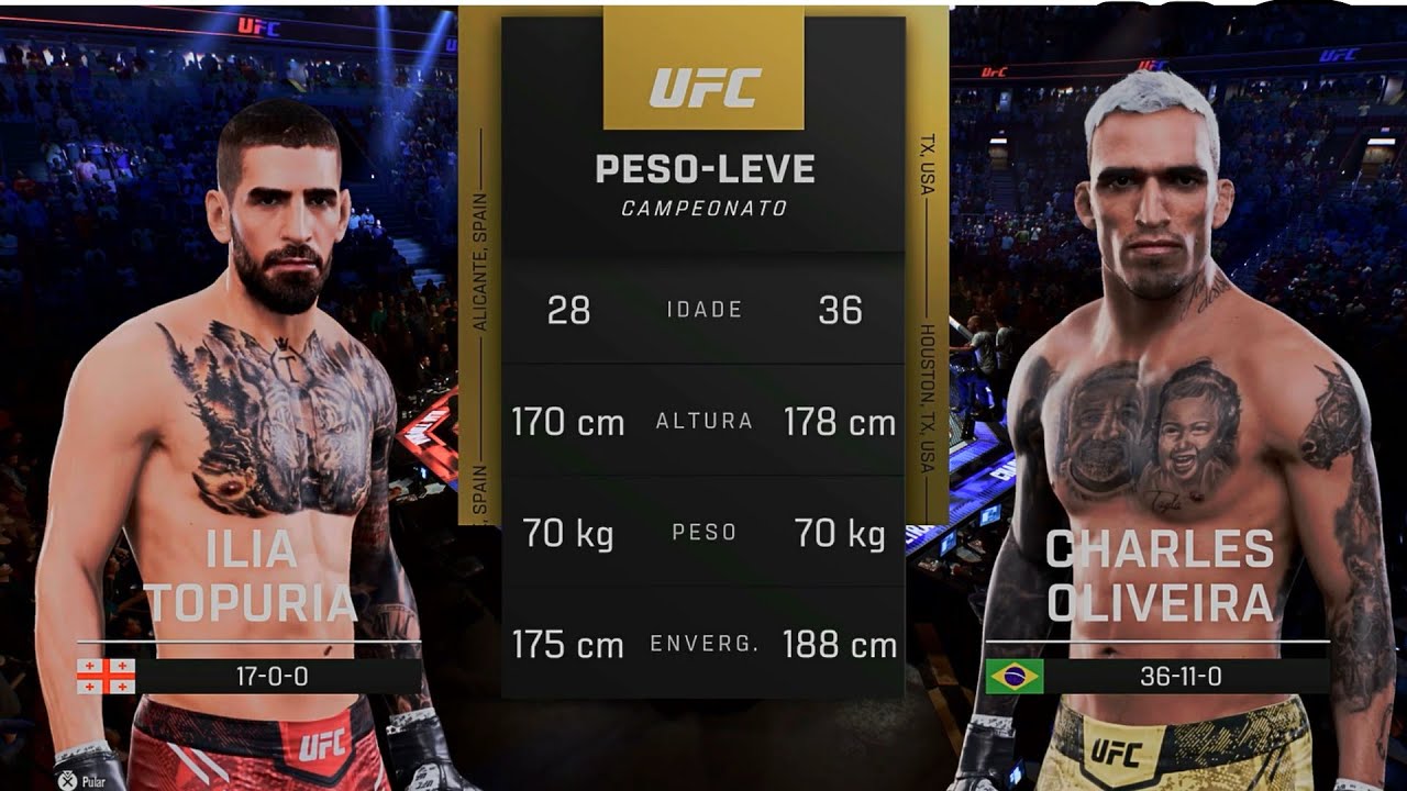 UFC 317 -  ILIA TOPURIA VS CHARLES OLIVEIRA - FULL FIGHT -  FielldGamer