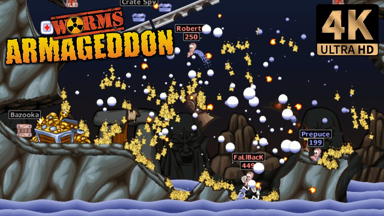 Worms Armageddon Online | Kaos 1v1 | PC 4K