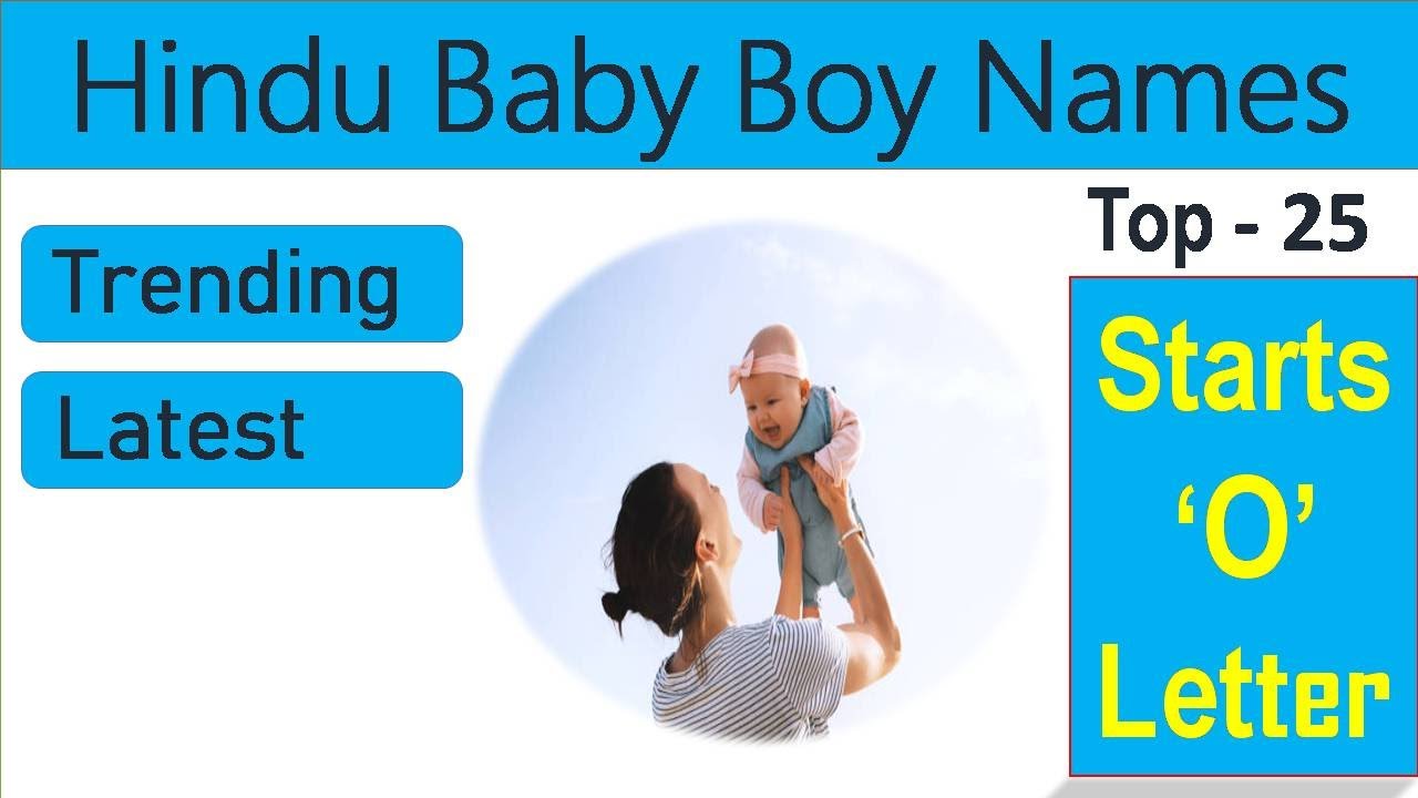 Top Hindu Baby Boy Names Starts with O | O Letter Baby Boy Names | Hindu Baby Boy Names