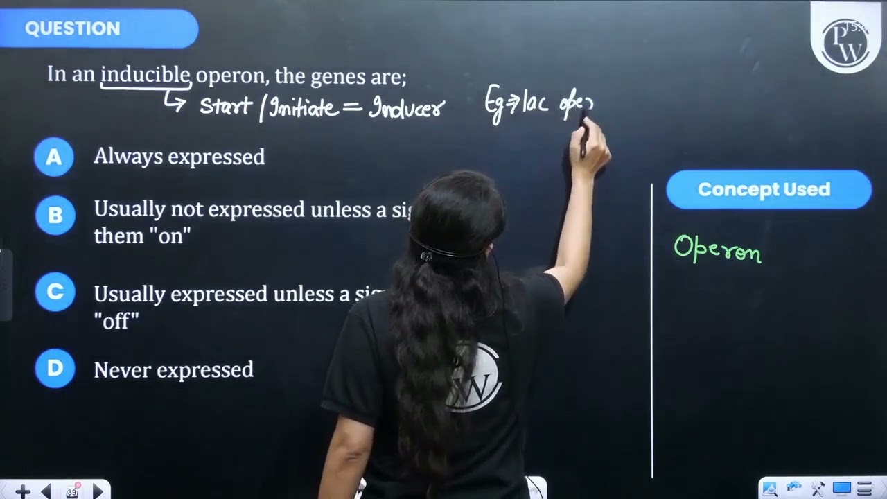 In an inducible operon, the genes are;&nbsp;...