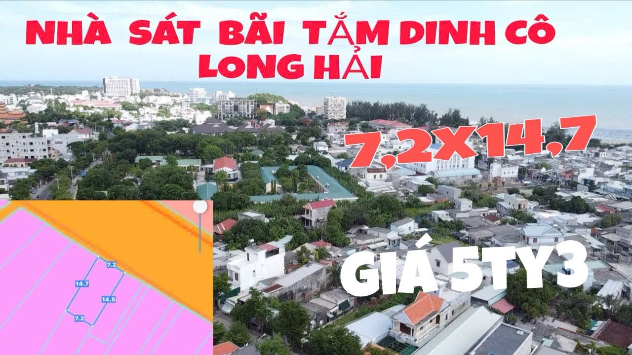 NHÀ MẶT TIỀN ĐƯỜNG VÕ THỊ SÁU GẦN BIỂN BÃI TẮM LONG HẢI